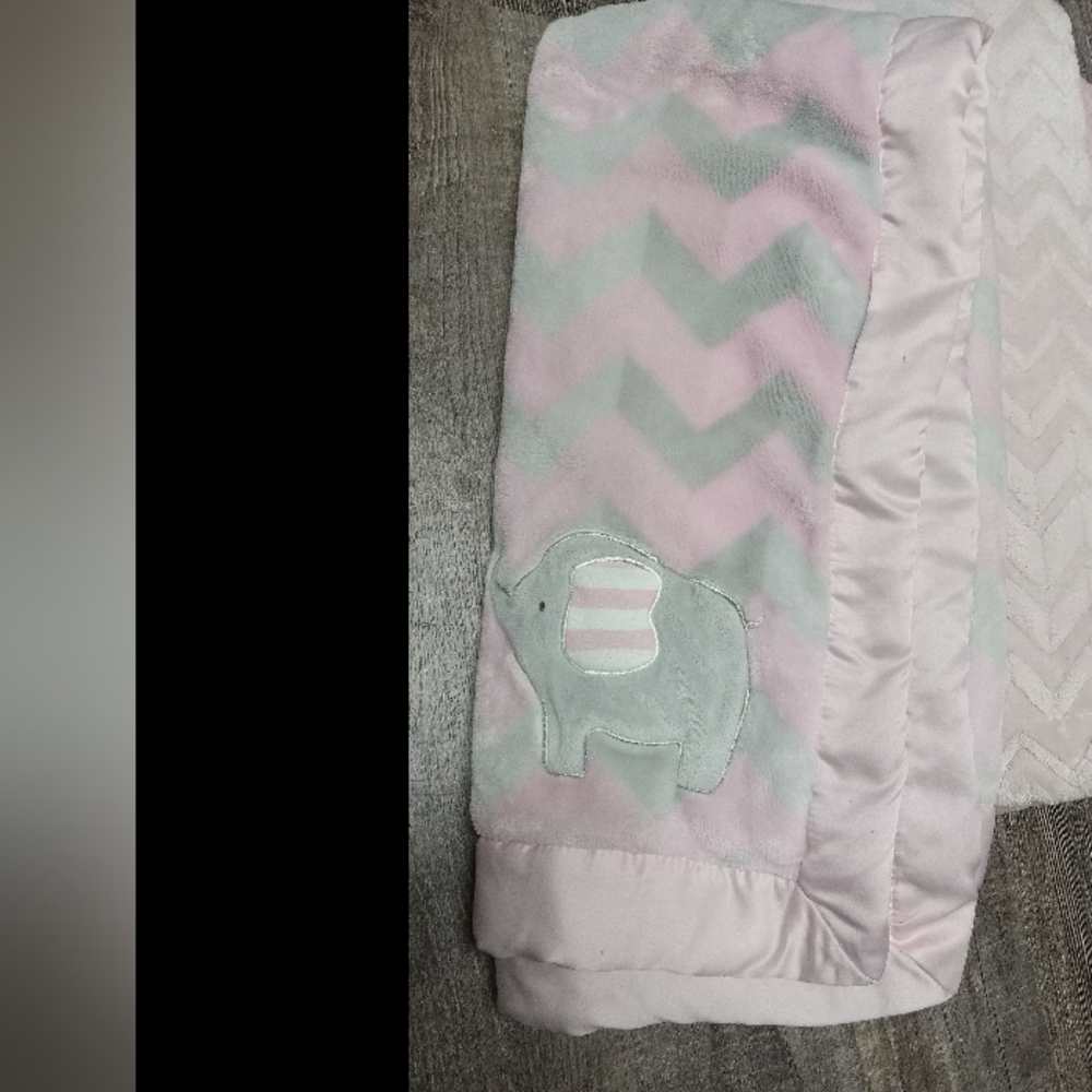 Pink fuzzy baby blankets